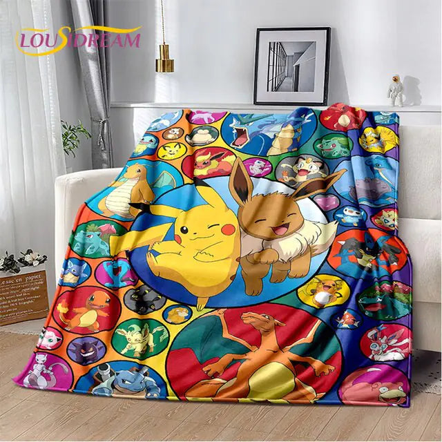 Pokemon Soft Plush Blanket/ Sabana De Pokemon Varios Tamaños