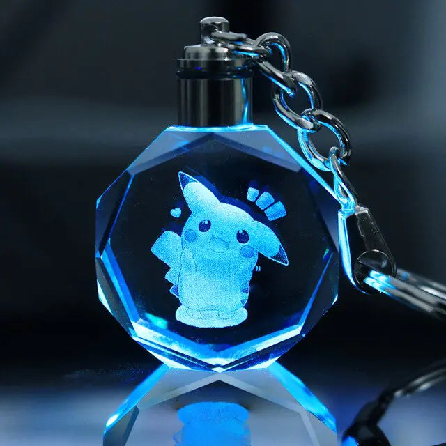 Pokemon Crystal Lamp Keychain/ llavero Pokemon brillante