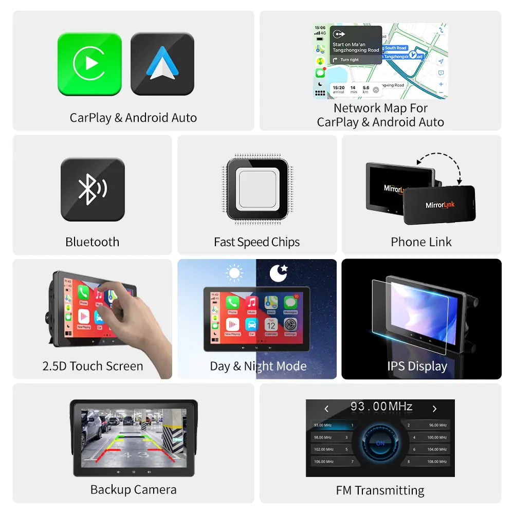 Touch Screen Car Play Radio pantalla táctil con car play y radio