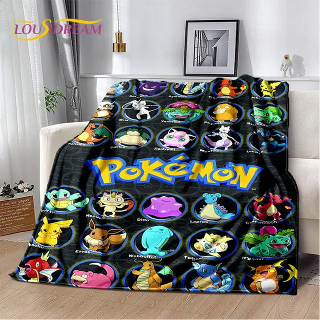 Pokemon Soft Plush Blanket/ Sabana De Pokemon Varios Tamaños