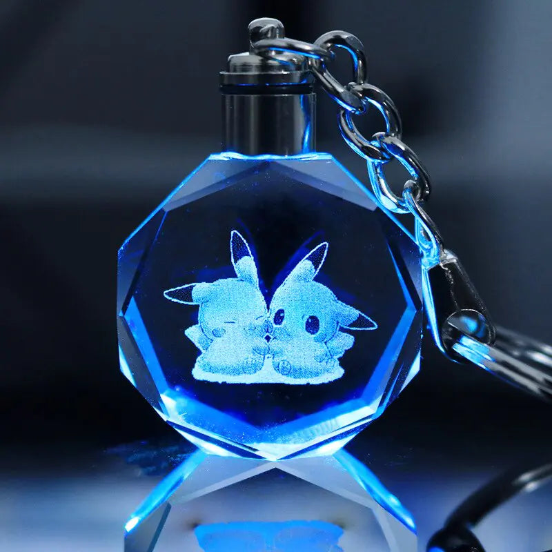 Pokemon Crystal Lamp Keychain/ llavero Pokemon brillante